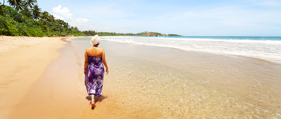 Der Strand außerhalb Surya Lanka Ayurveda Resort